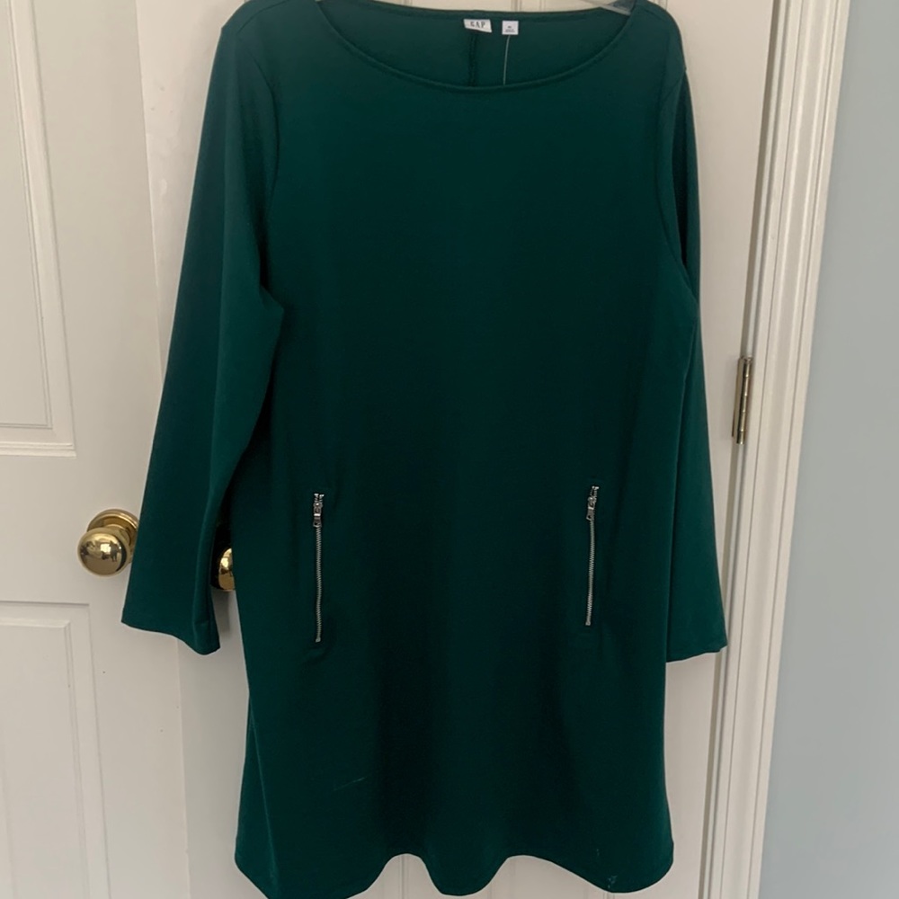Gap Dk Green knee length dress size XL